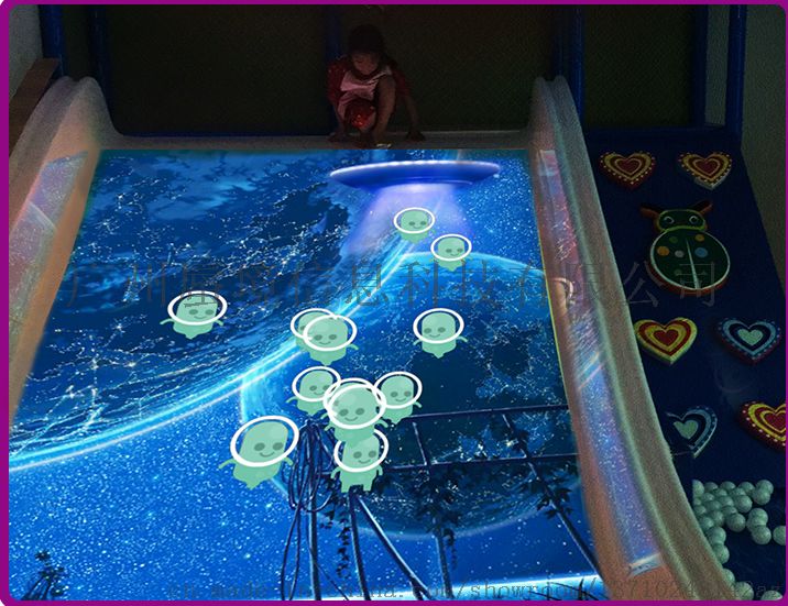 互動滑梯，多媒體制作